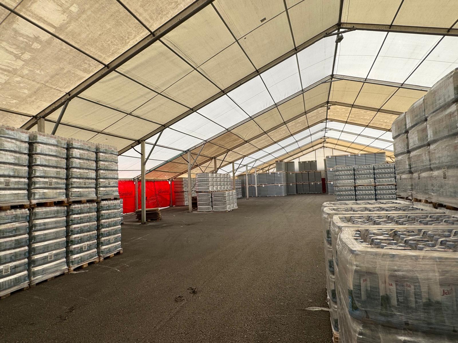Aluminijasti šotor – 30 × 60 / 3 m = 1.80