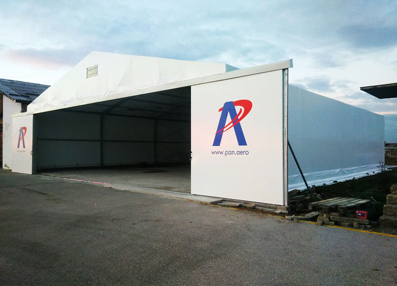 Prefabricated hall – Airplane hangar