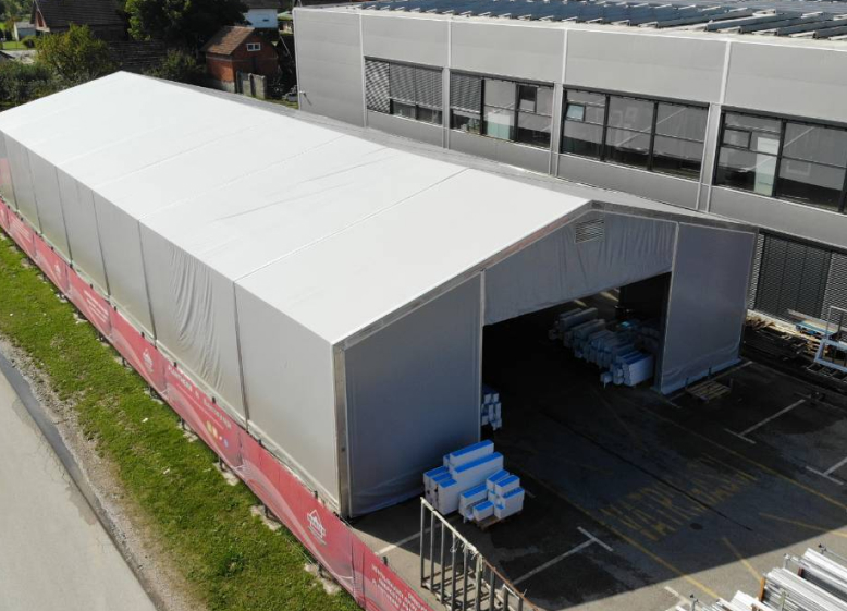 Industrijski skladišni šator – Aluminij !